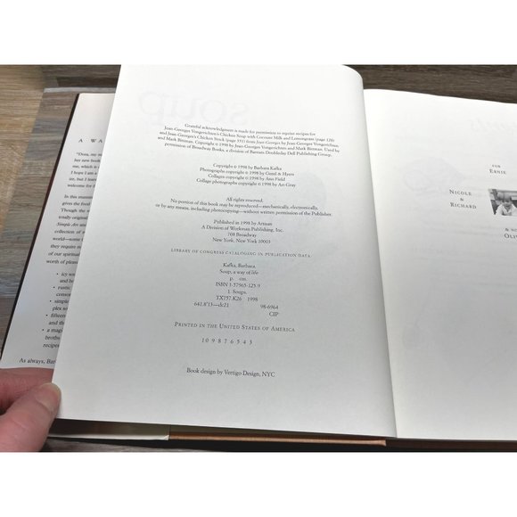 Soup A Way of Life by Barbara Kafka Cookbook Consommes Broth Recipes - Picture 6 of 10